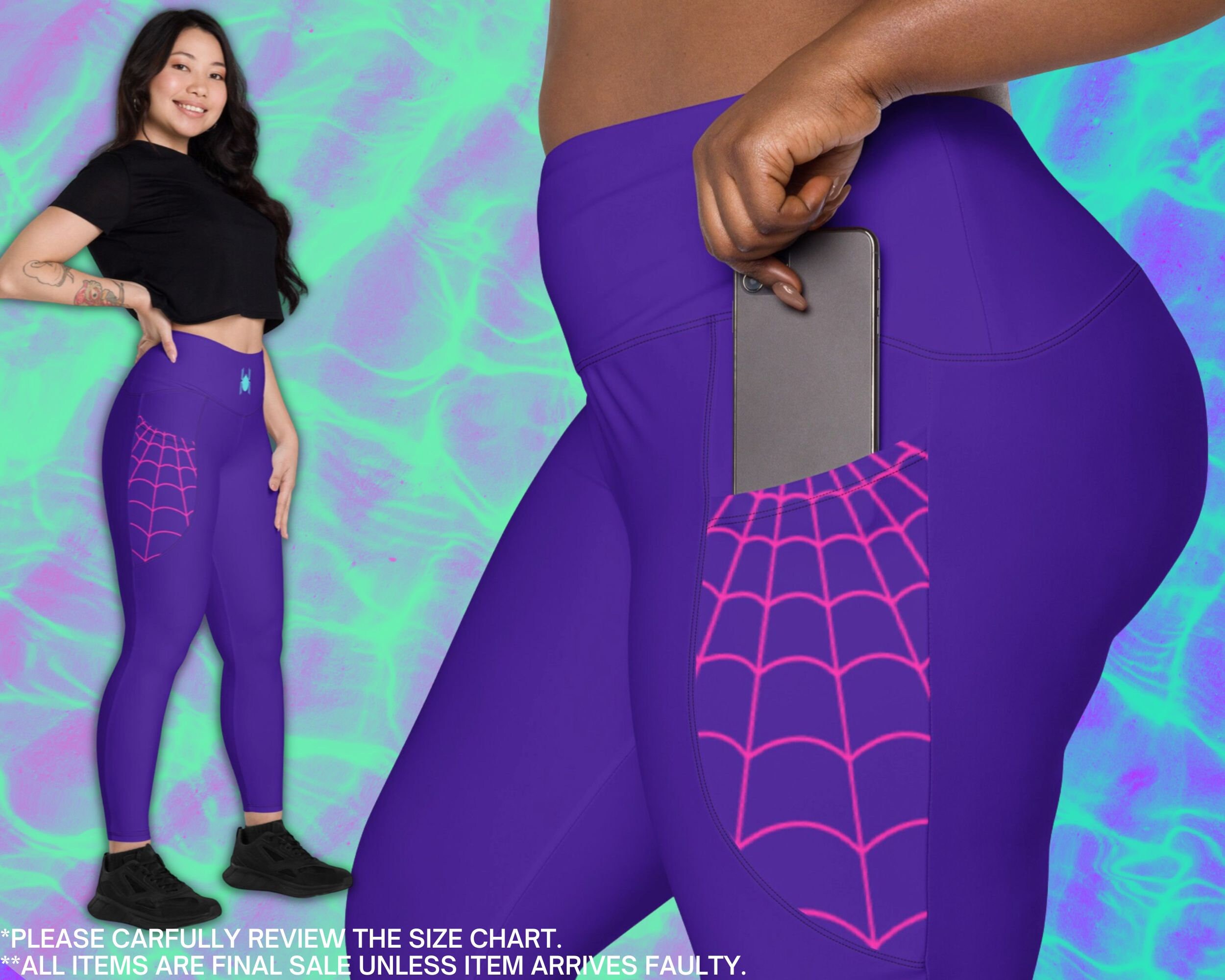 Womens spiderman leggings sale