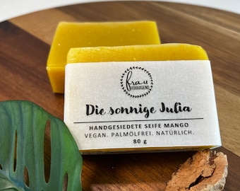 Vegan natural soap mango "Sunny Julia"