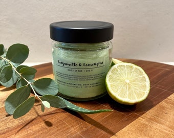 Body Sugar Scrub "Bergamotte & Lemongras" mit Sheabutter