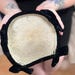 50’s Black Straw Hat with Velvet Band and Hat Pin main image 1
