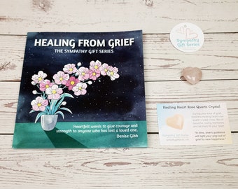 Healing Loss – Book And Rose Quartz Healing Heart Gift