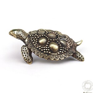 Brass Turtle Statue, Turtle Figure, Turtle Sculpture, Collectible Animal Figure, Brass Tortoise Sculpture, Good Luck Turtle Home Decor
