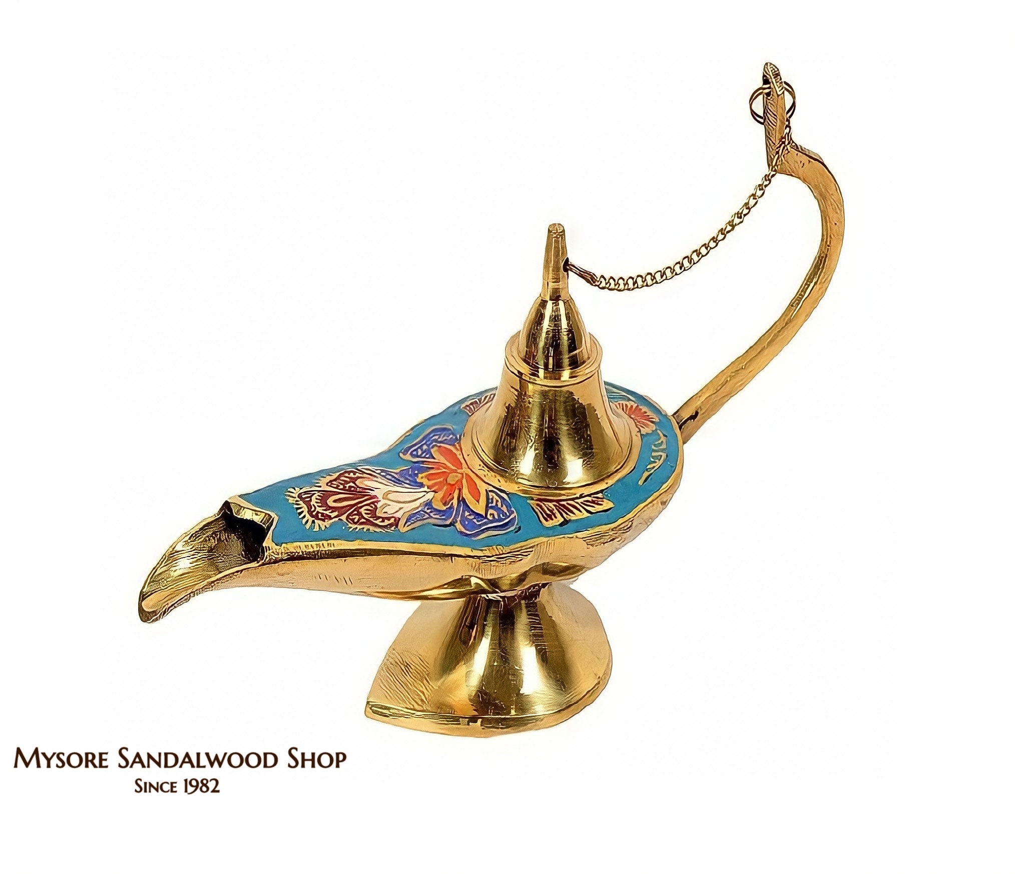 Solid Brass Aladdin Lamp 6L ( Genie Lamp): New Age Imports, Inc.