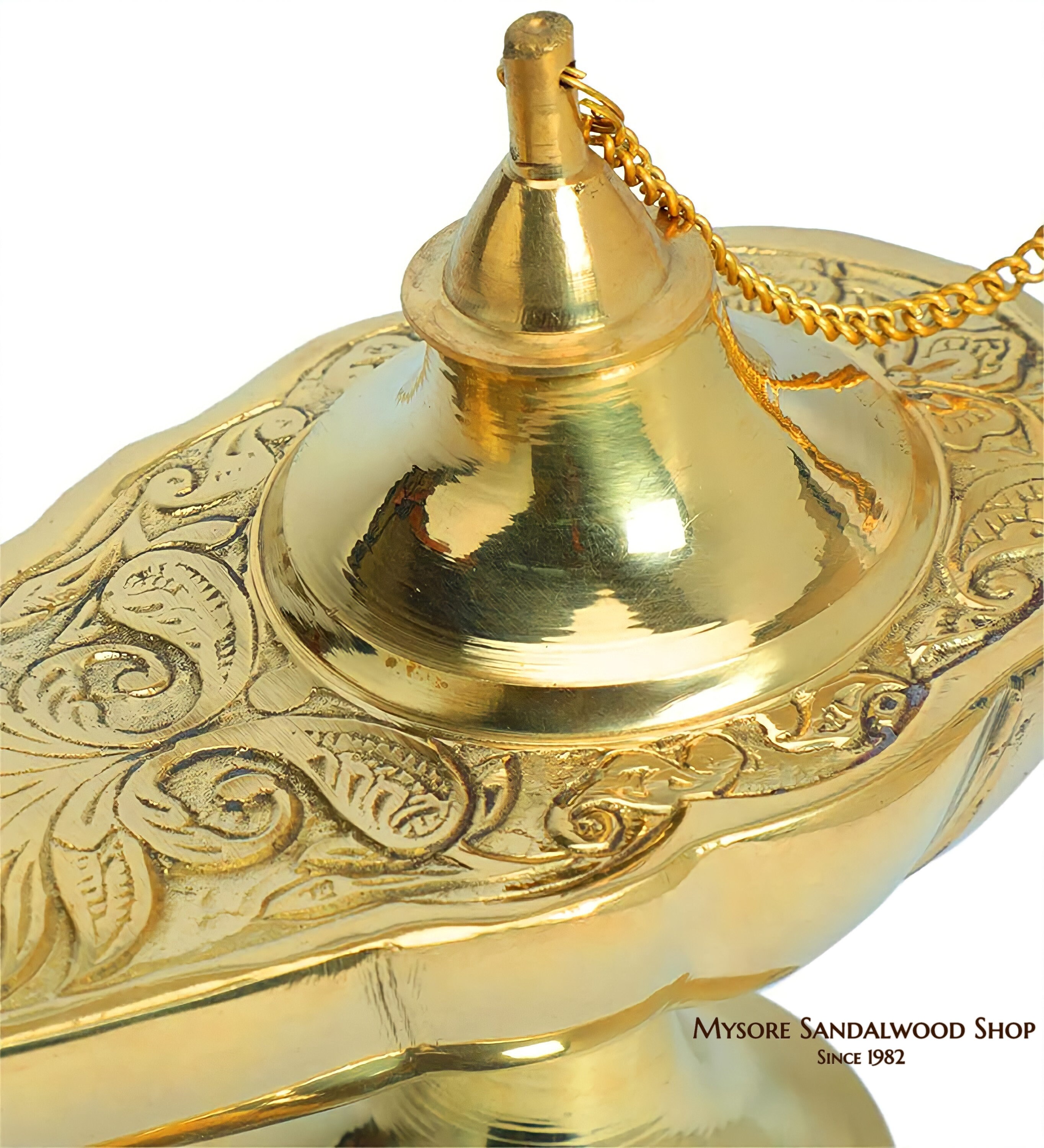 India Overseas Trading BR 1632 Brass Aladdin Magic Lamp 6