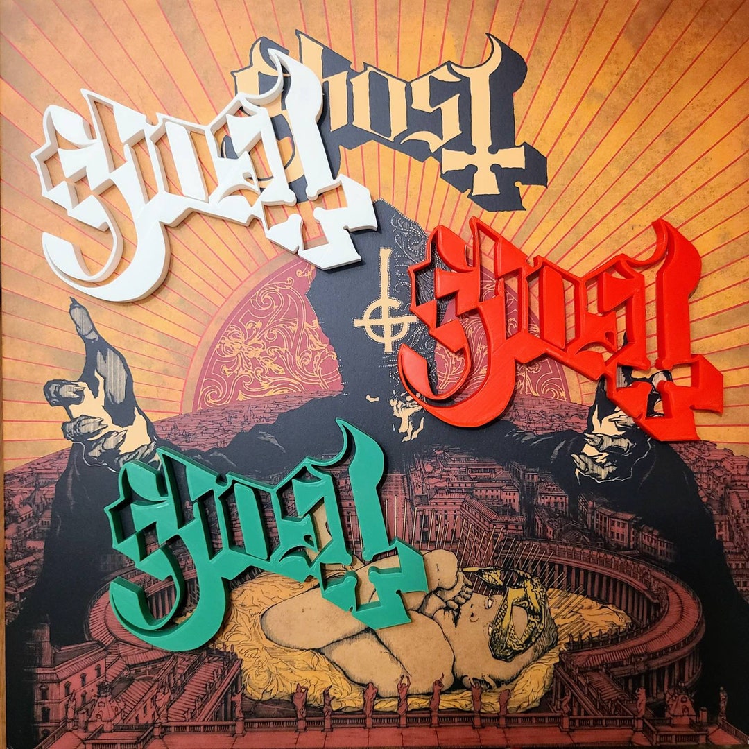 Ghost Band Logo Decoration 3D Printed PLA Custom Colors Ghost Etsy