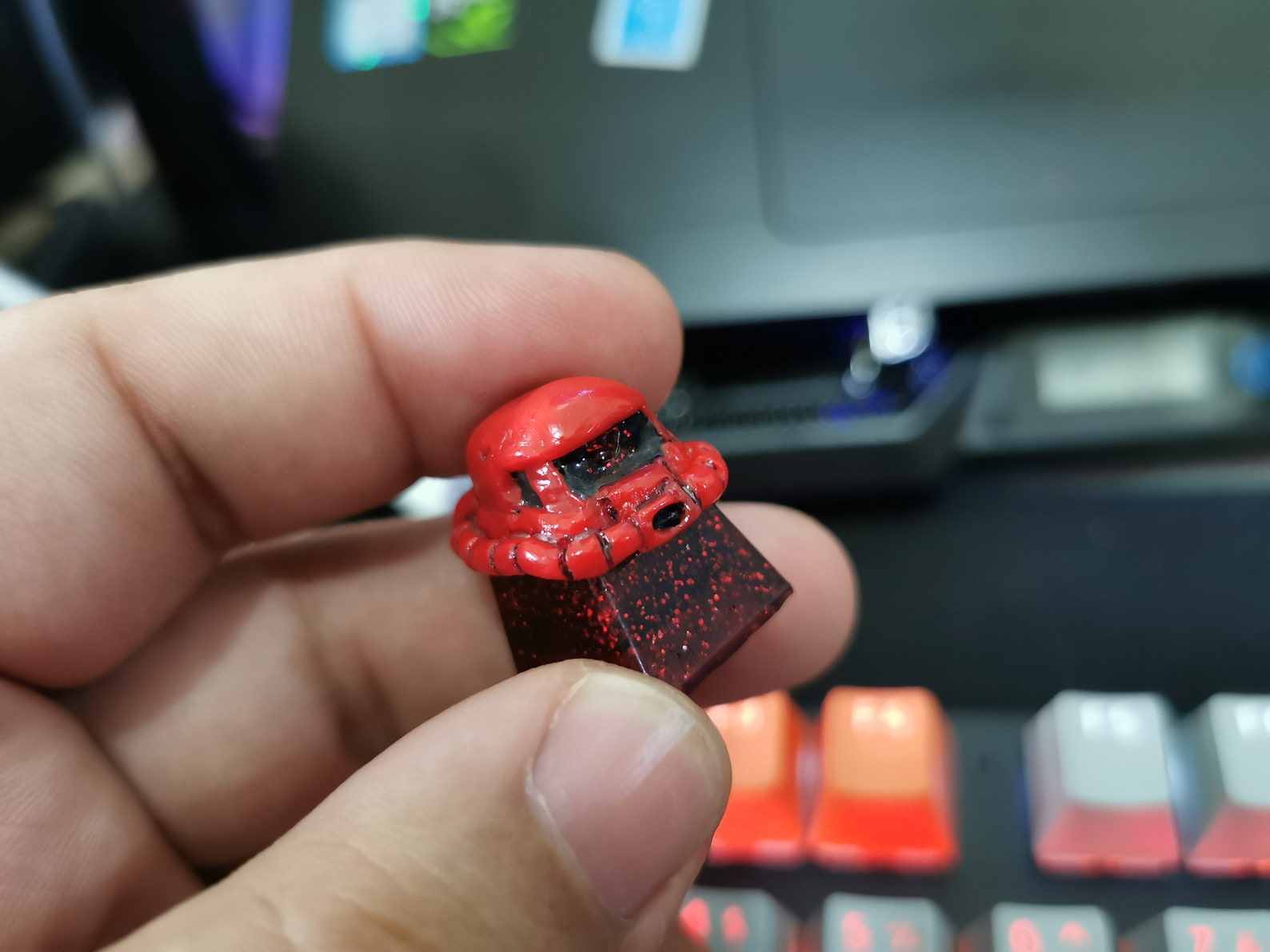 Custom Polymer Clay Artisan Keycaps for Mechanical Keyboard Etsy