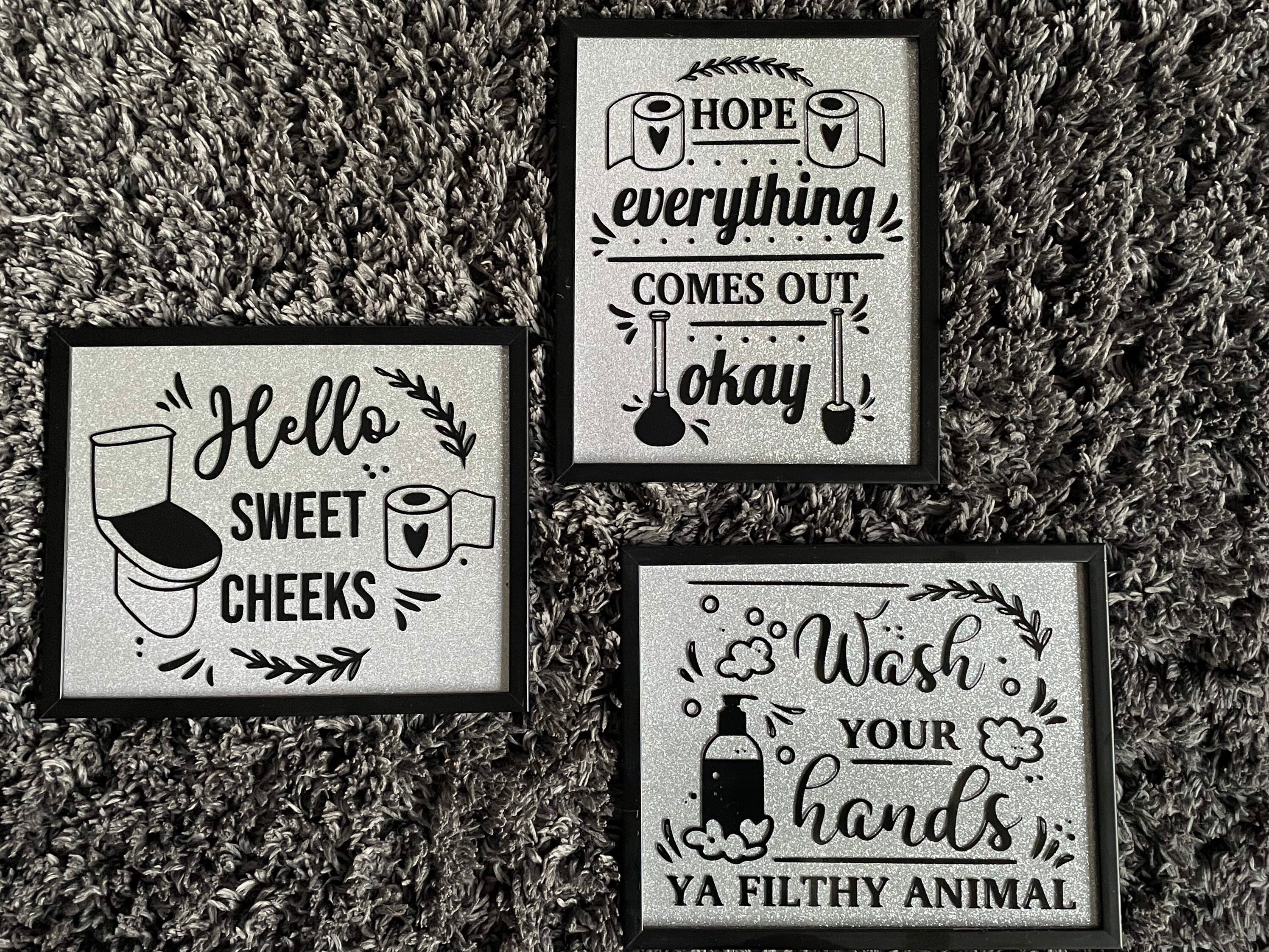 Decoración divertida del baño | Etsy