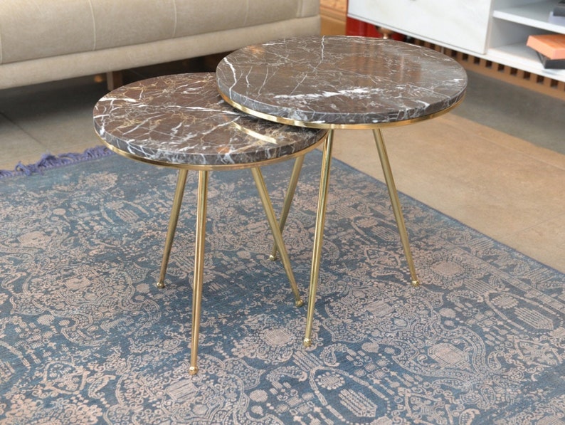 Black Marble Coffee Table Gold Legs Etsy Australia