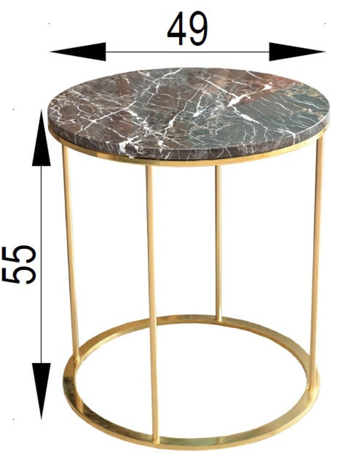 Black Marble Coffee Table Gold Legs Etsy Ireland