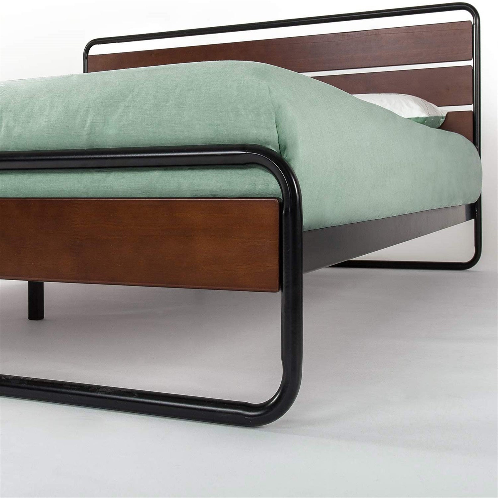 ZINUS Therese Metal and Wood Platform Bed Frame No Box Spring Etsy