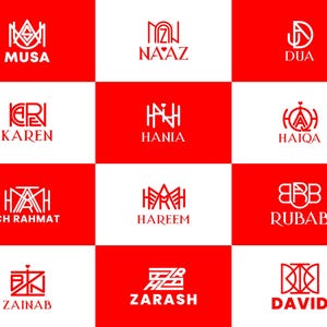 Name Logo Design | Word Logo | Monogram | Handcrafted & Unique for Your Brand