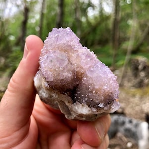 Amethyst Spirit Quartz Cluster, Cactus Quartz, Raw Amethyst, Natural Gemstones, Crystal Specimen found in South Africa