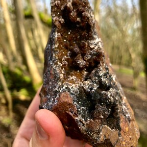 Large Drusy Coated Black Dolomite on a Ferro Hematite Matrix From Tenke Fungurume Congo Statement Crystal Gifts for Collectors