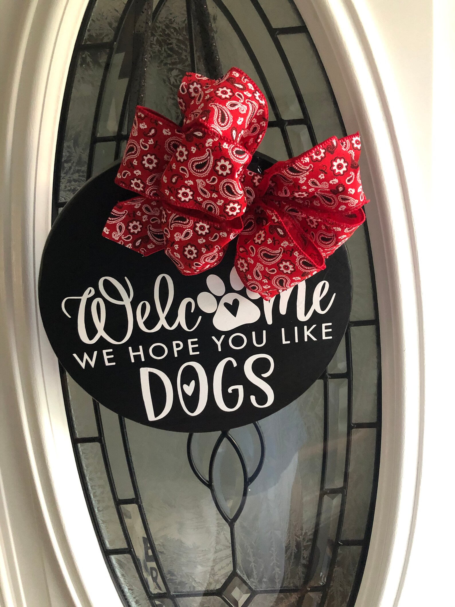 Small Wooden Door Hanger / / Dogs Etsy
