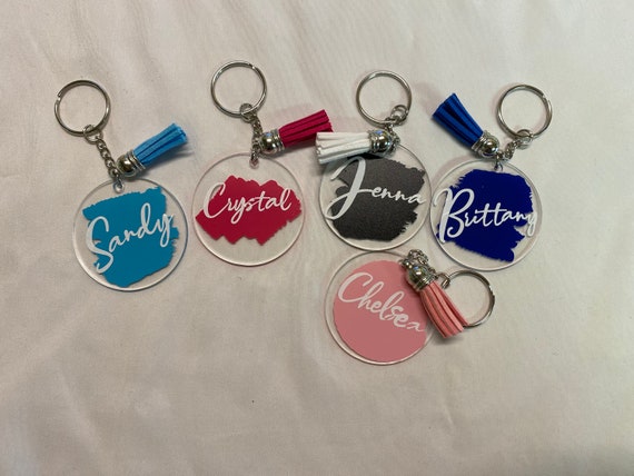 Custom keychains etsy clearance