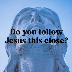 Segui Gesù così vicino? Decalcomania cristiana