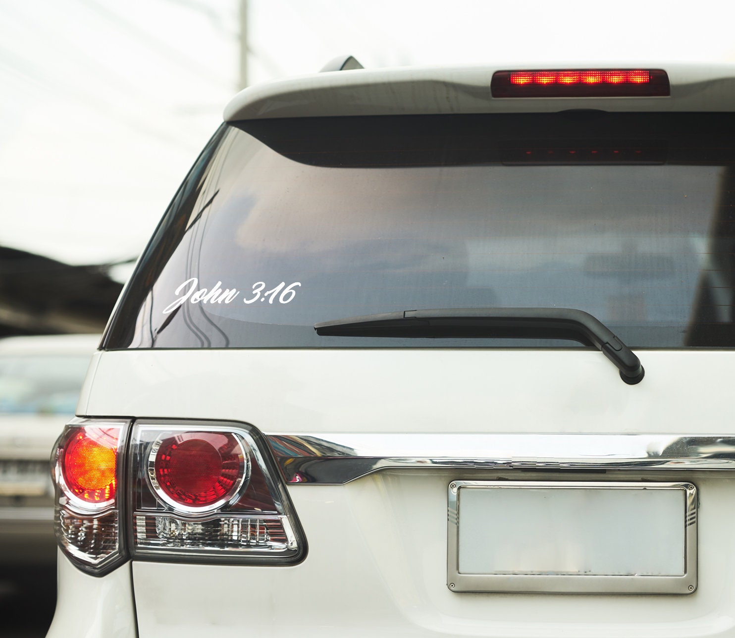 John 3:16 Bible Verse Christian Car Decal - Etsy