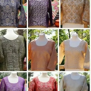 Beautiful jamawar blouses in Medium size