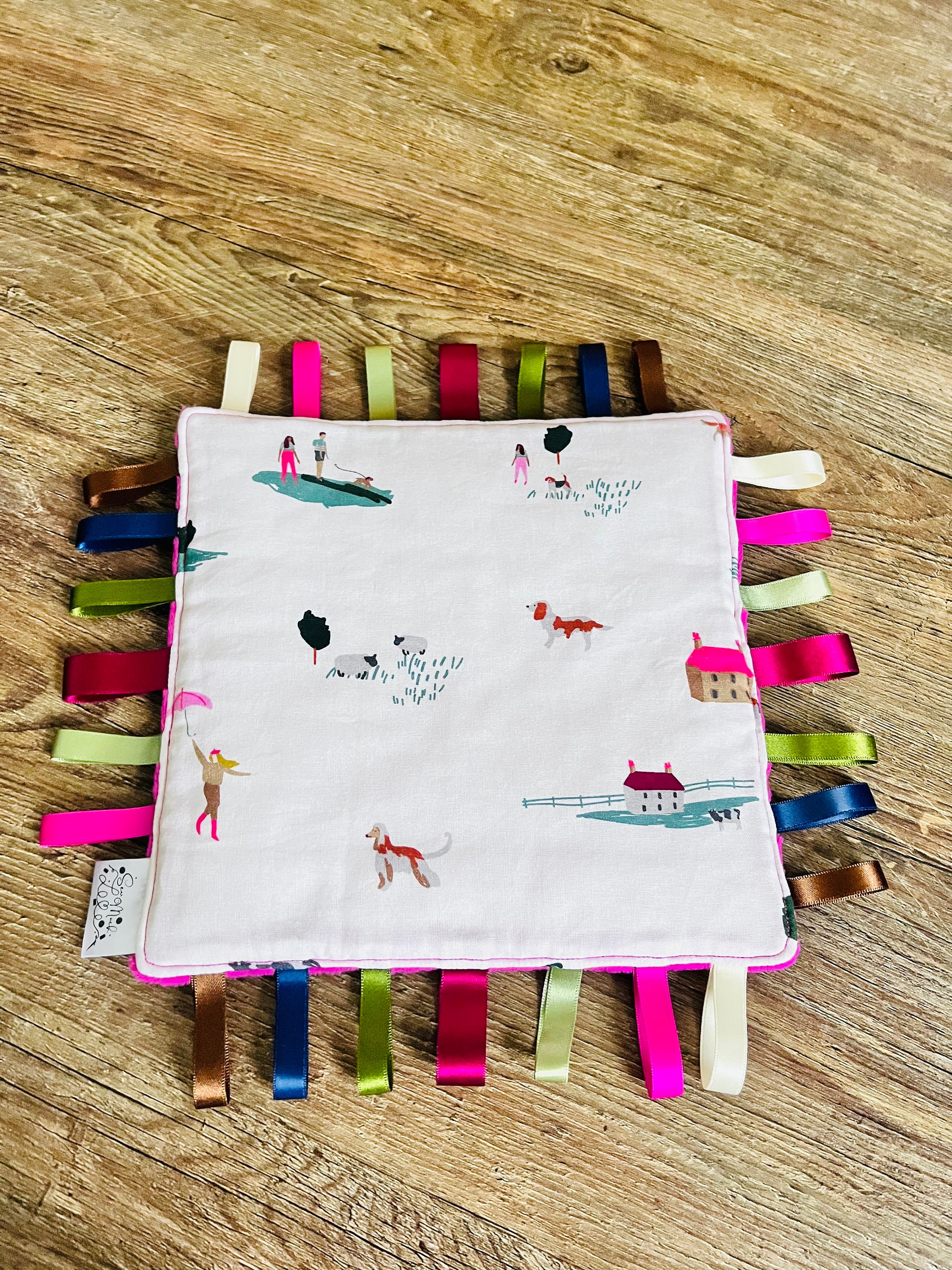 Pink Joules Park Taggy Sensory Comforter Blanket. Baby Newborn Gift. Baby Shower Gift Etsy UK