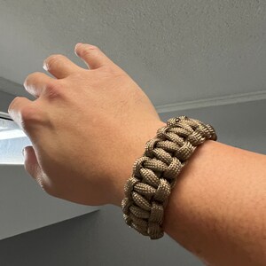 Mad Max Style 650 Paracord Bracelet EDC Single cord construction image 8