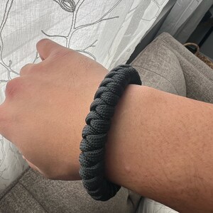 Mad Max Style 650 Paracord Bracelet EDC Single cord construction image 7