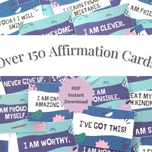 Printable Affirmation Cards for Kids | Lunchbox Notes | Positive Affirmations | Classroom Affirmations | Affirmation Station