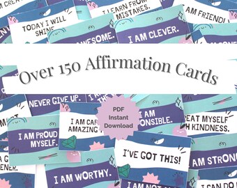 Printable Affirmation Cards for Kids | Lunchbox Notes | Positive Affirmations | Classroom Affirmations | Affirmation Station