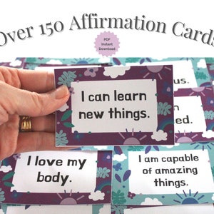 Printable Affirmation Cards for Kids | Lunchbox Notes | Positive Affirmations | Classroom Affirmations | Affirmation Station | Affirm Card
