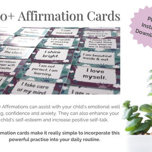 Printable Affirmation Cards for Kids Lunchbox Notes - Etsy Australia