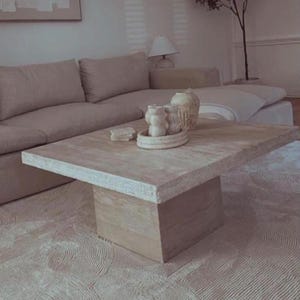 Travertine Coffee table ,  Marble Coffee Table, Natural Stone Coffee Table,Home furniture , Coffee Table ,Marble Table ,Elegant Coffee table