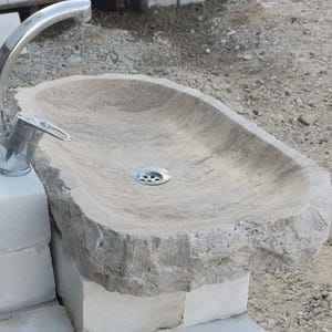With Surprise Gift Travertine Sink is Available İn Stock ,Bathroom Sink , Marble Sink , Travertine Sink, Handmade Sink , Marble Sink, Sink