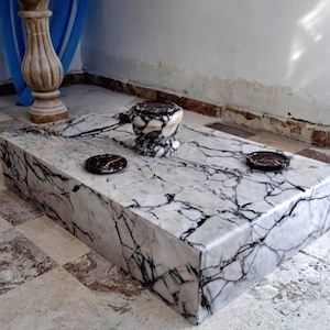 Calacatta Viola Coffee Table, Marble Coffee Table, Luxury coffee table,Natural Stone Coffee Table, Handmade Home Decor, Coffee Table, Marble