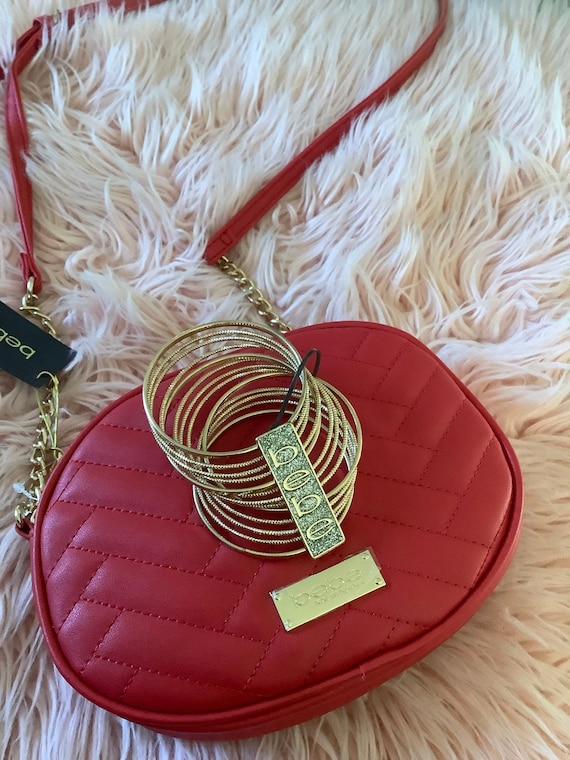 New with tag Bebe crossbody + Bebe bracelet