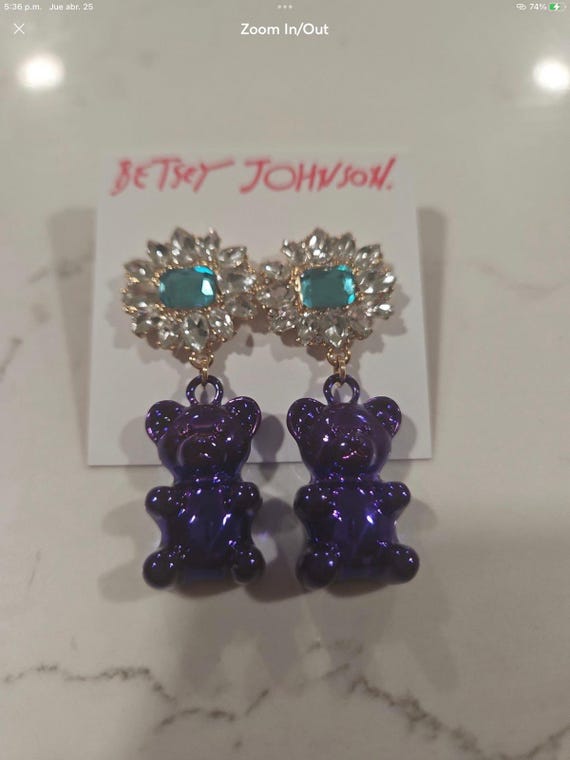 New with tag betsey Johnson gummy bear earrings