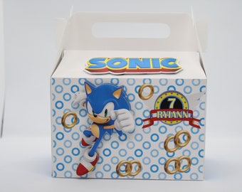 Sonic birthday,  Favor box,  Party treat boxes,birthday box,party favors