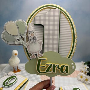 One Silly Goose Cake Topper: 1st Birthday Party Decor