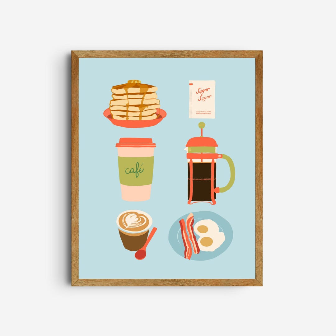 Breakfast Print Breakfast Art Print – Digital Download | Cozy Morning Compilation With ...