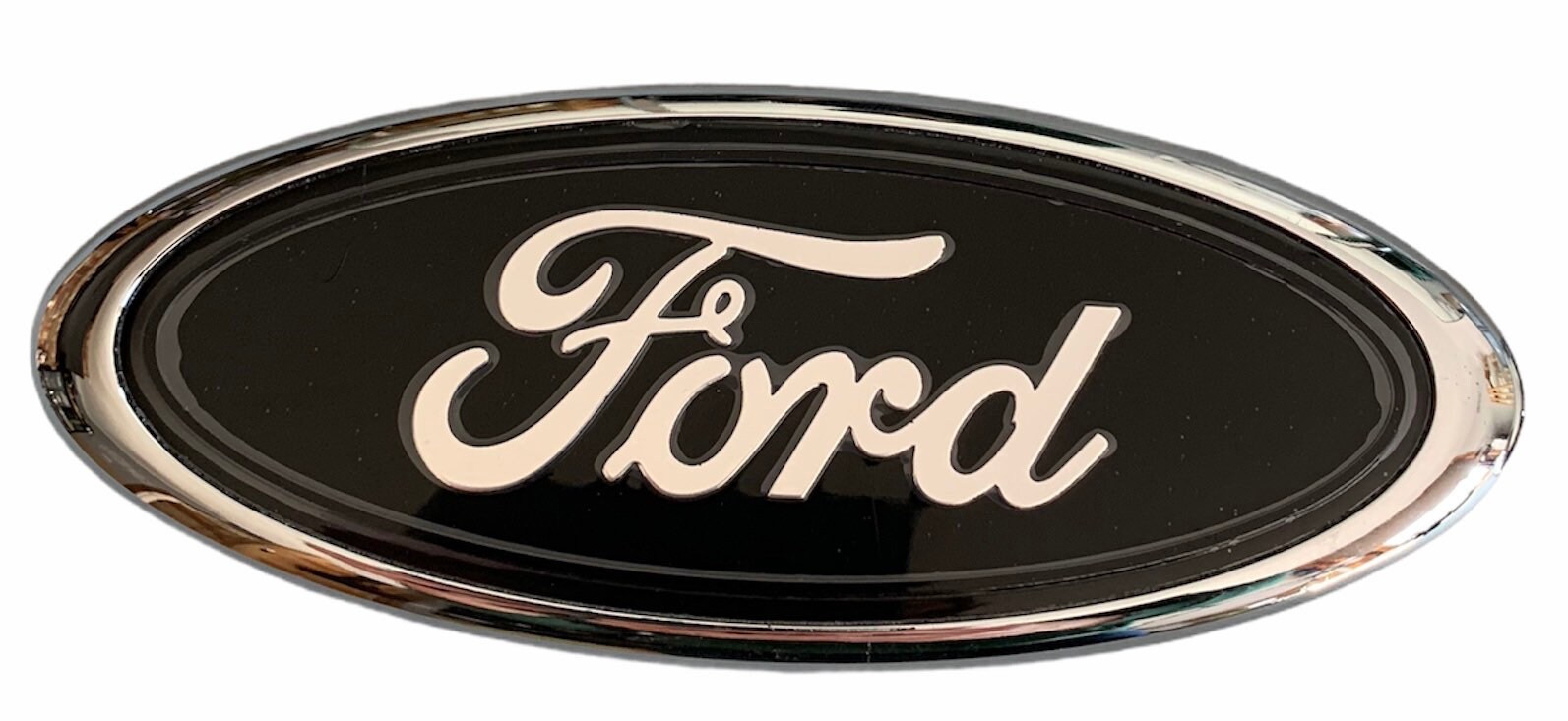 Ford oval Badge Emblem Black/Chrome Rear Logo Transit 150mm X | Etsy