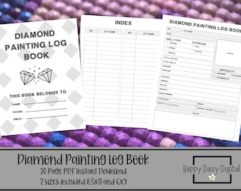 Diamond Painting Journal Diamond Painting Logbook Diamond Art Journal  Watercolor Diamond Art Planner Digital Download Journal -  Israel