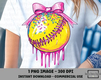 Baseball Drip PNG, Baseball PNG, Softball PNG, Ice Cream Drip, Drip png, Baseball Design, Baseball Mom png, Softball Coquette png