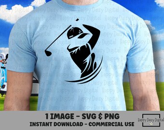 Golfer SVG, Golfer PNG, Golfer Clipart, SVG-Datei für Golf, Golf Tshirt svg, SVG-Datei für Golf, Golf Shirt, Geschenk für Golfer, Golf spielen
