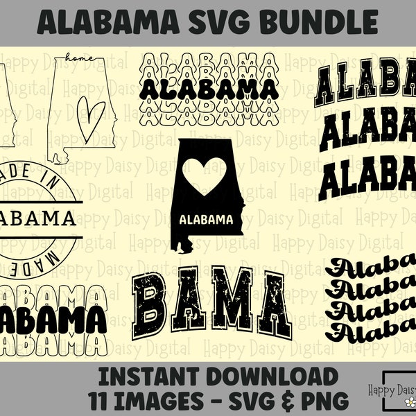 Alabama SVG, Alabama PNG, Alabama Clipart, Bama SVG, Bama png, Bama clipart, Sweet Home Alabama, United States svg, States svg, Bama Shirt