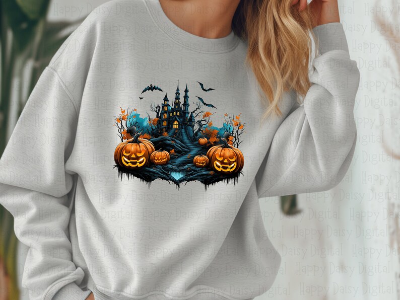 Hauntedhouse, Haunted House Clipart, Haunted House PNG, Happy Halloween