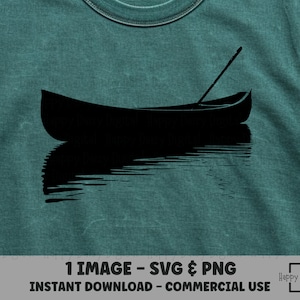 Canoe SVG, Canoe PNG, Canoe Clipart, Canoe Vector, Canoe Silhouette, Summer SVG, Boat svg, Lake Life svg, River svg, Fishing svg Canoeing