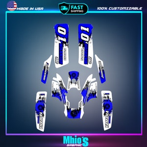 Yamaha warrior 350 Full Graphics Kit | Yamaha warrior 350 Decals Stickers Kit | Sport atv Full Graphics | Motocross Vinyl Decals | Stickers