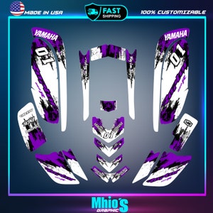 Yamaha Raptor 660 660R Full Graphics Decals Stickers Kit Atv