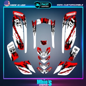 Yamaha Raptor 660 660R Full Graphics Decals Stickers Kit |Vinyl Decals | Motocross Stickers Decals