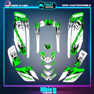 Yamaha Raptor 660 660R Full Graphics Decals Stickers Kit Atv