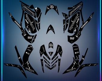 2010 Raptor Graphics Fits Yamaha Raptor 700R Graphics Kit 2006 2007 2008 2009 2010 2011 2012 ...