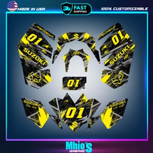 Suzuki LTR 450 ATV stickers decals graphics kit 2006-2014 | Motocross Vinyl Decals | Dirt Bike Graphics | Motocross